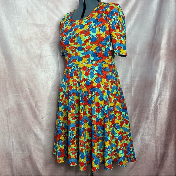 LuLaRoe Nicole Dress in “HOUSE OF HONG” Print NWT Size XL - Picture 5 of 11
